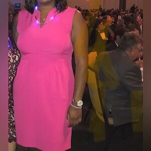 Tahari Pink Sheath Dress - 16